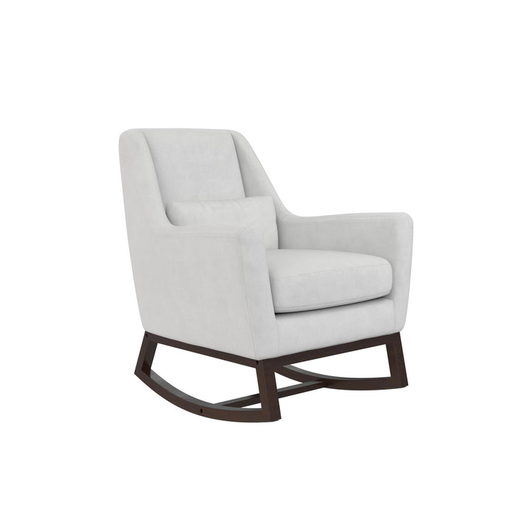 Sophie Mid-Century Rocker - Light Gray