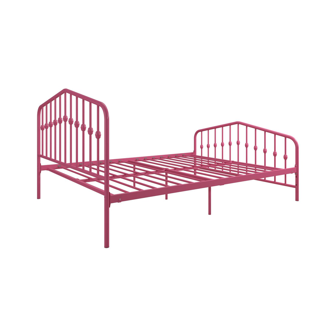 Bushwick Metal Platform Bed - Hot Pink - Queen