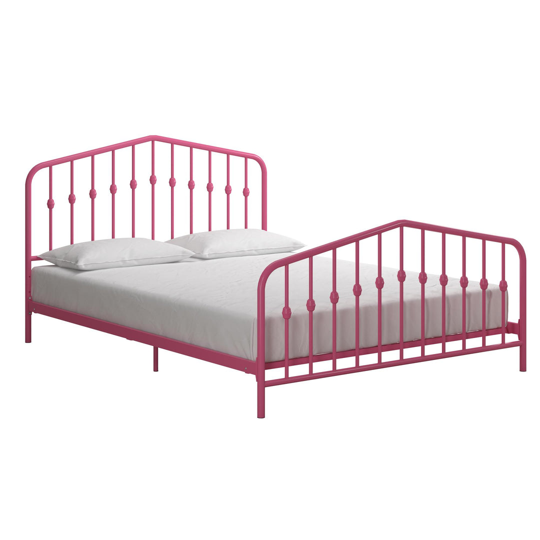 Bushwick Metal Platform Bed - Hot Pink - Queen