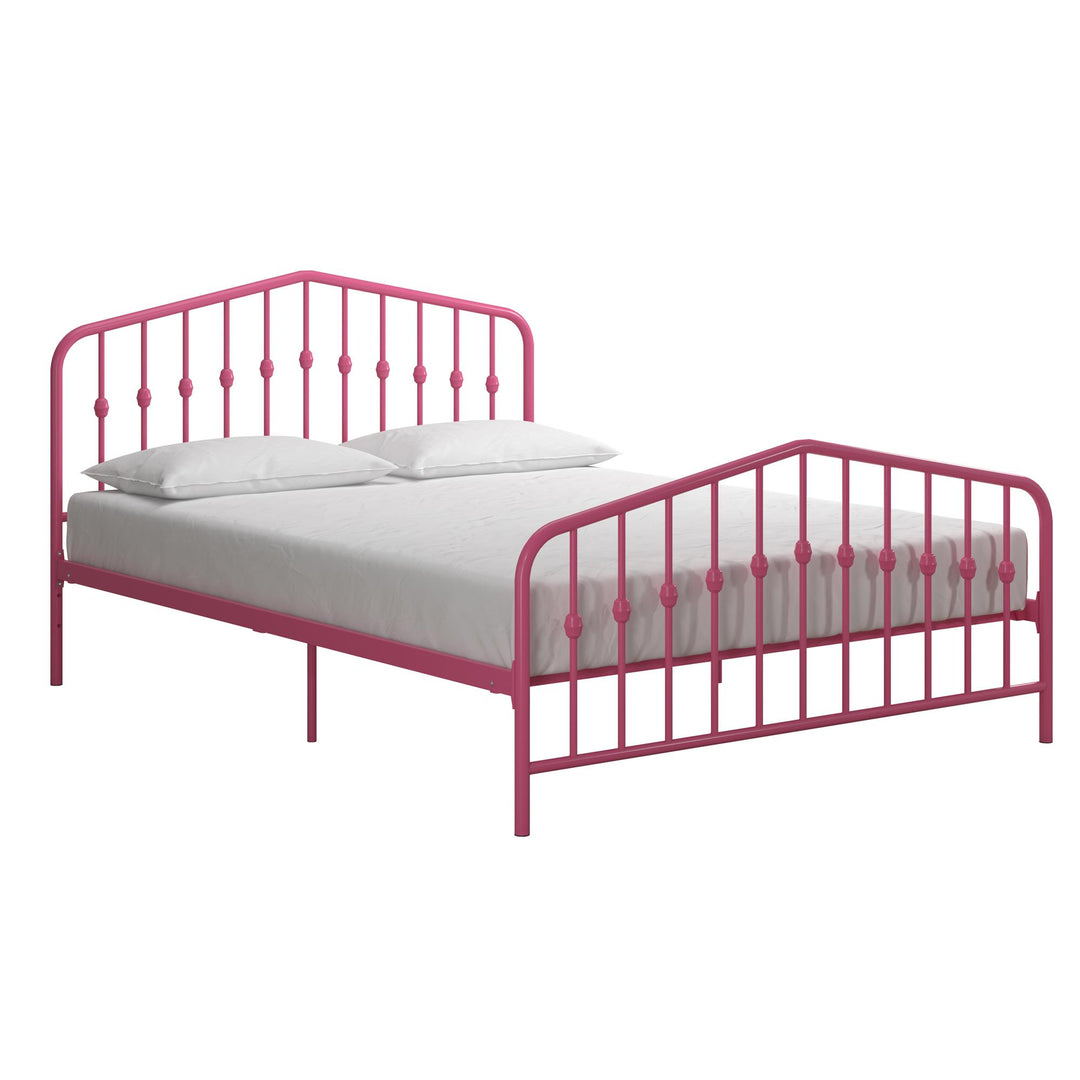 Bushwick Metal Platform Bed - Hot Pink - Queen