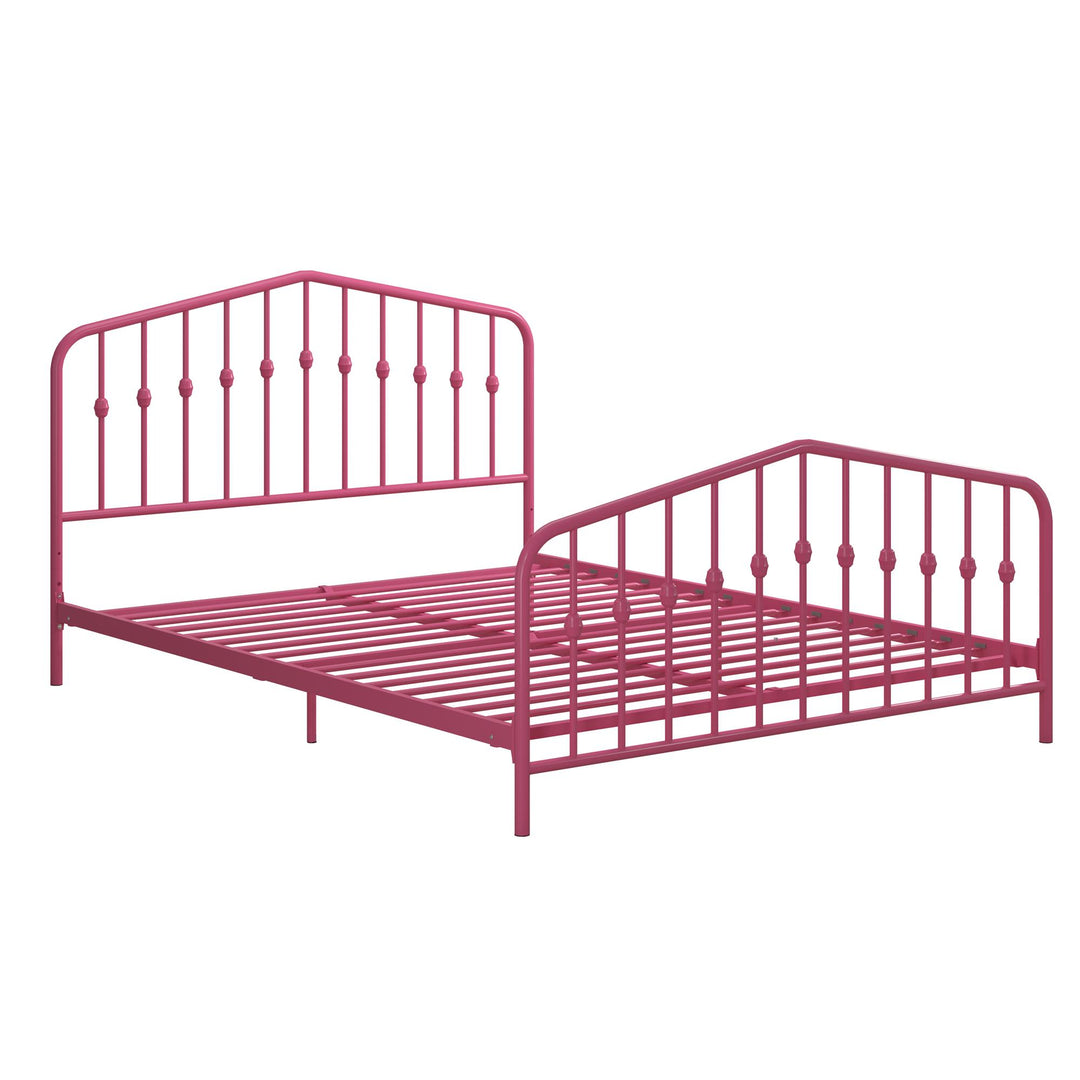 Bushwick Metal Platform Bed - Hot Pink - Queen