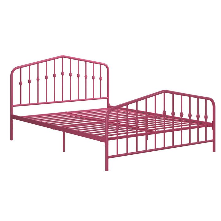 Bushwick Metal Platform Bed - Hot Pink - Queen