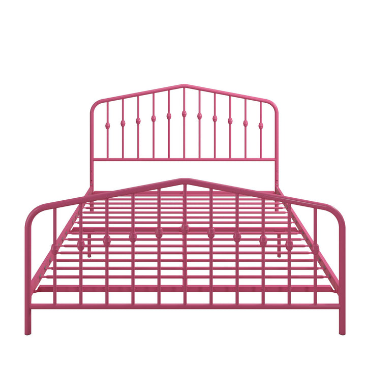 Bushwick Metal Platform Bed - Hot Pink - Queen