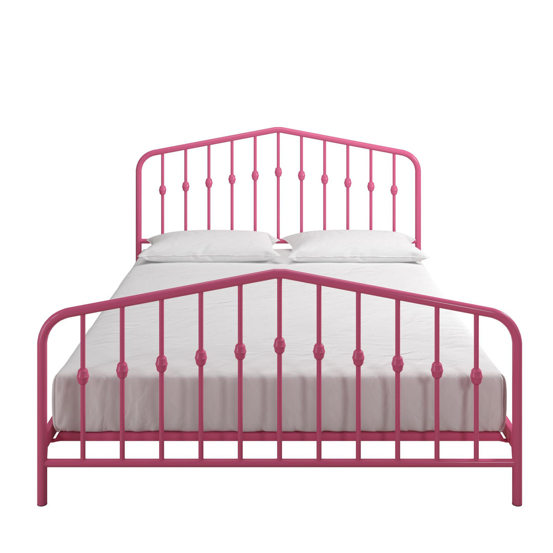 Bushwick Metal Platform Bed - Hot Pink - Queen