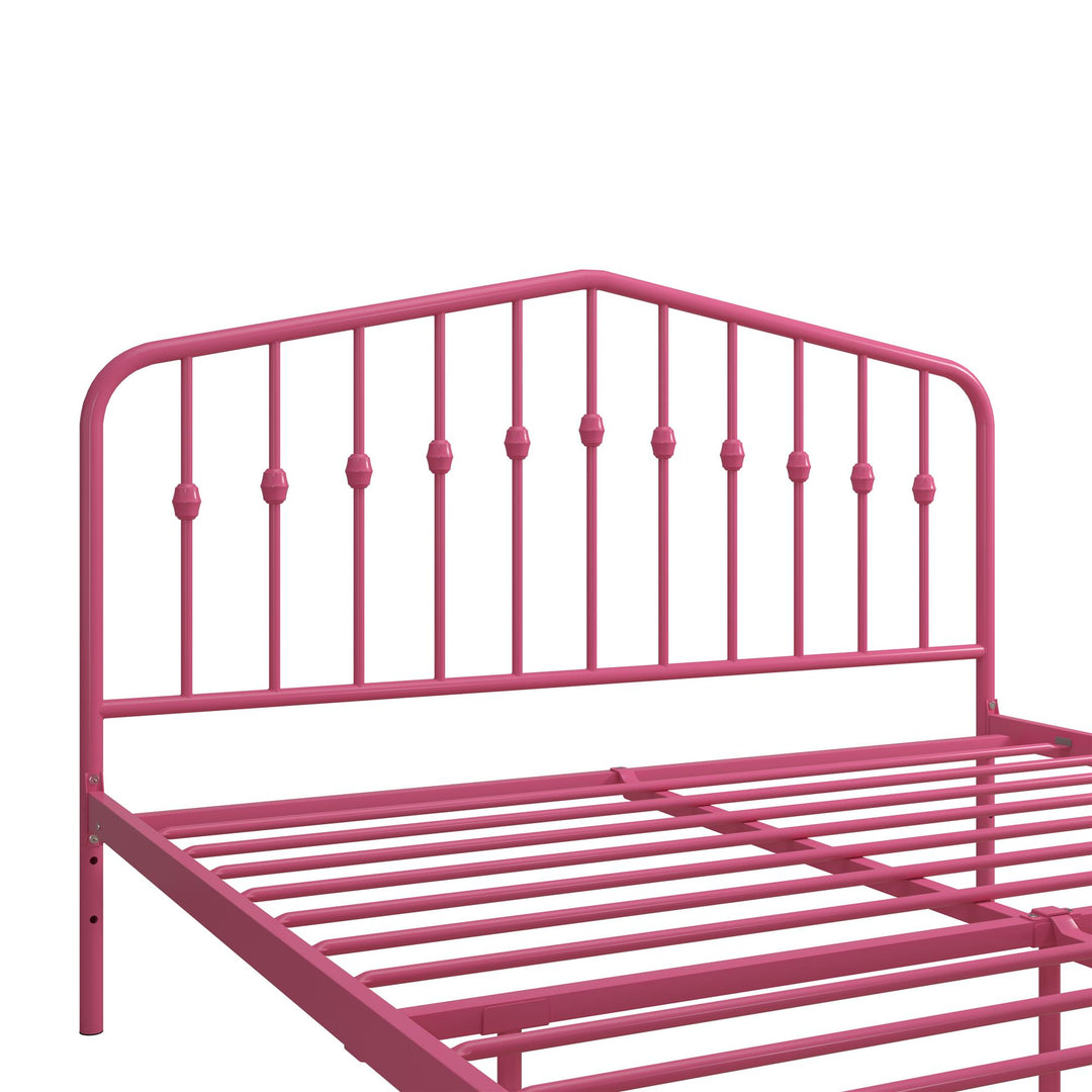 Bushwick Metal Platform Bed - Hot Pink - Queen