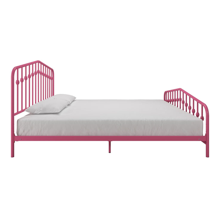 Bushwick Metal Platform Bed - Hot Pink - King