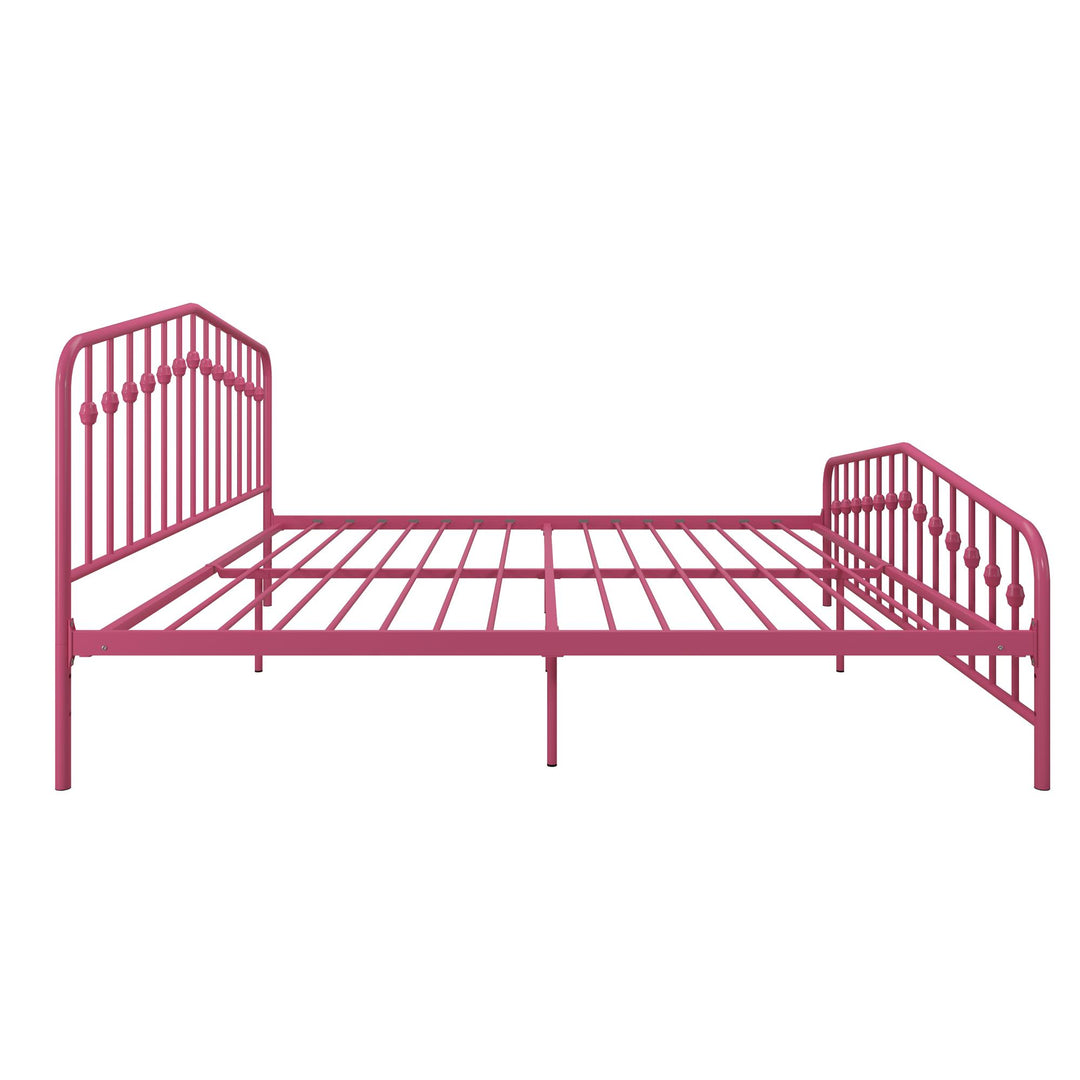 Bushwick Metal Platform Bed - Hot Pink - King