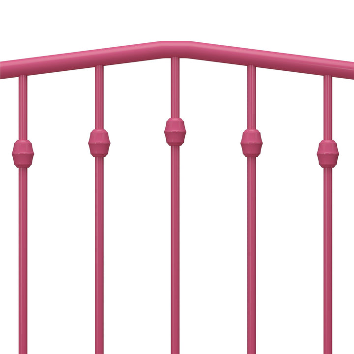 Bushwick Metal Platform Bed - Hot Pink - King