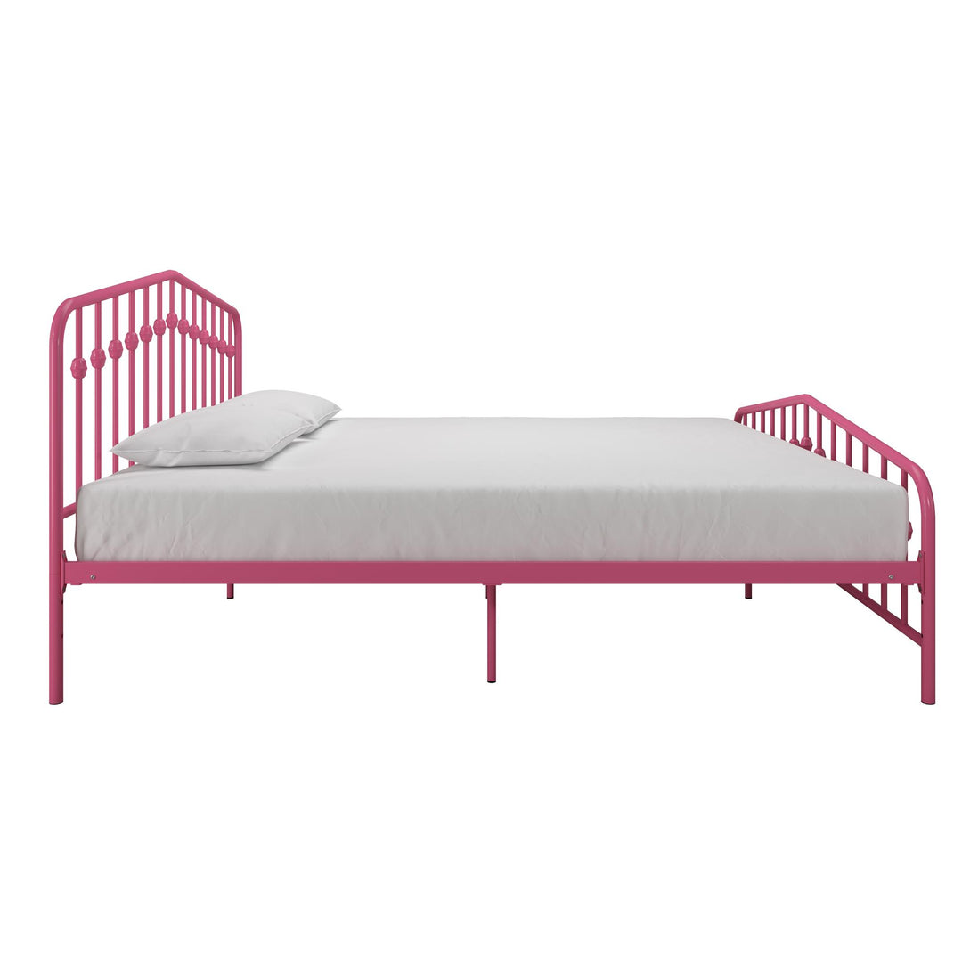 Bushwick Metal Platform Bed - Hot Pink - King