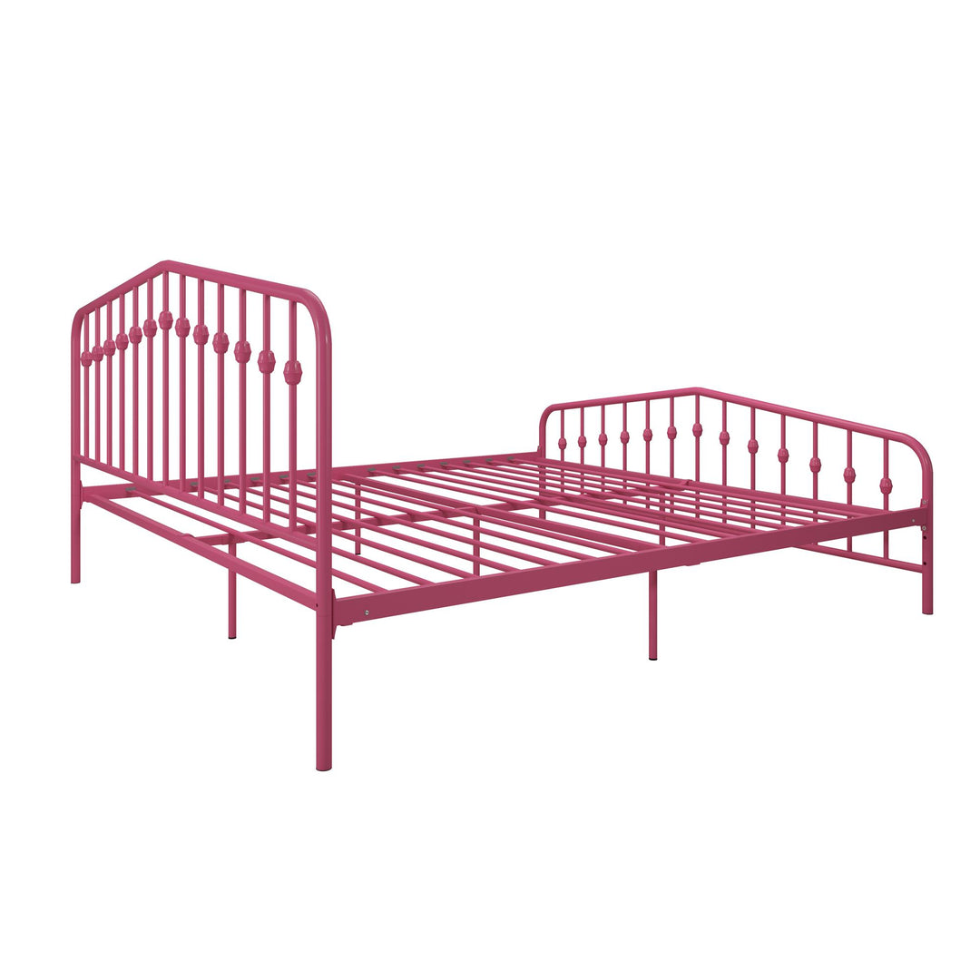 Bushwick Metal Platform Bed - Hot Pink - King