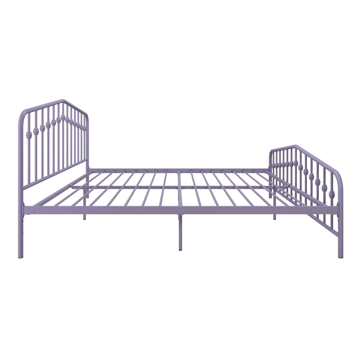 Bushwick Metal Platform Bed - Lavender - King