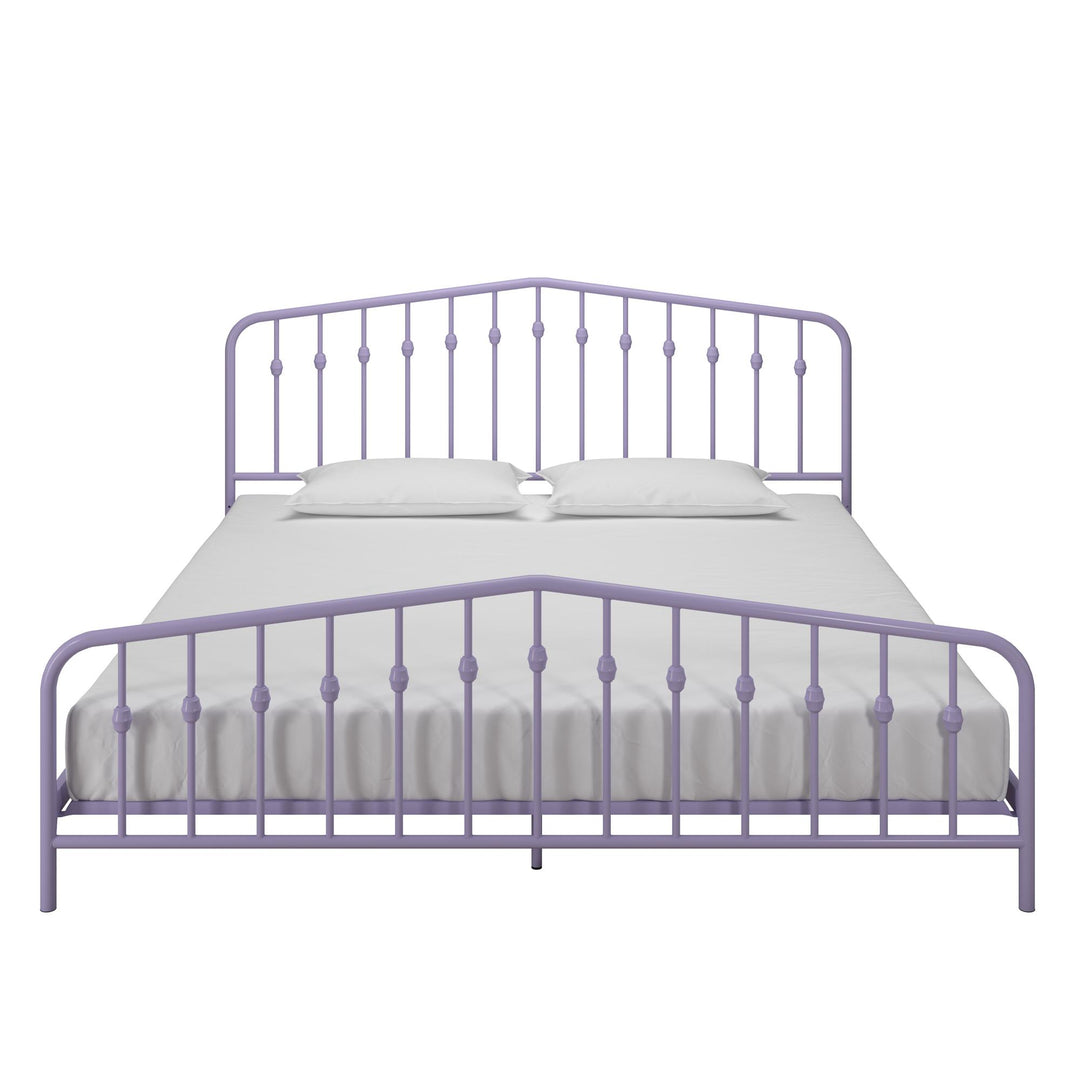 Bushwick Metal Platform Bed - Lavender - King