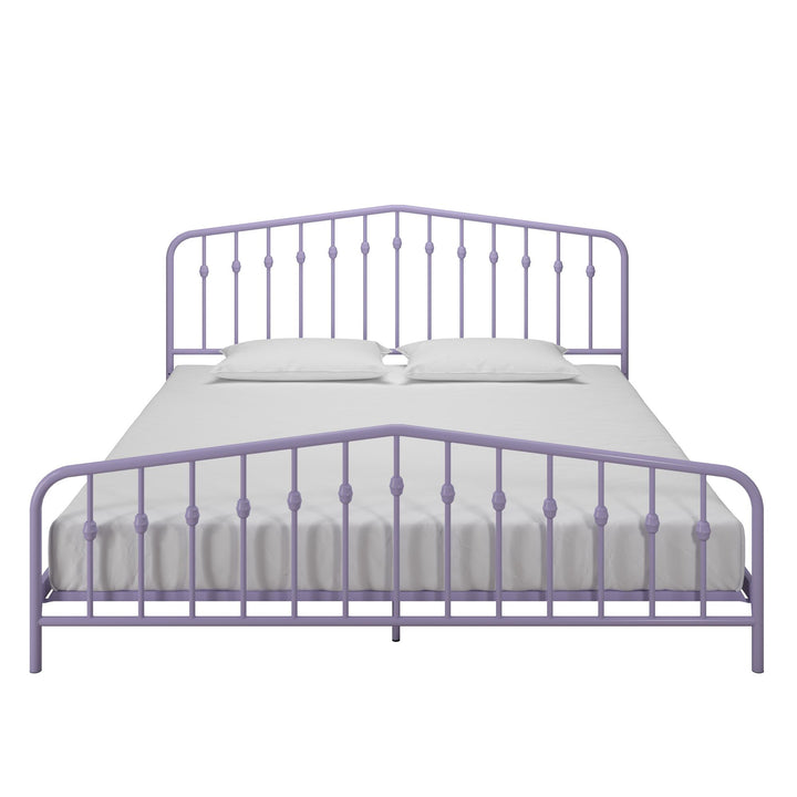 Bushwick Metal Platform Bed - Lavender - King