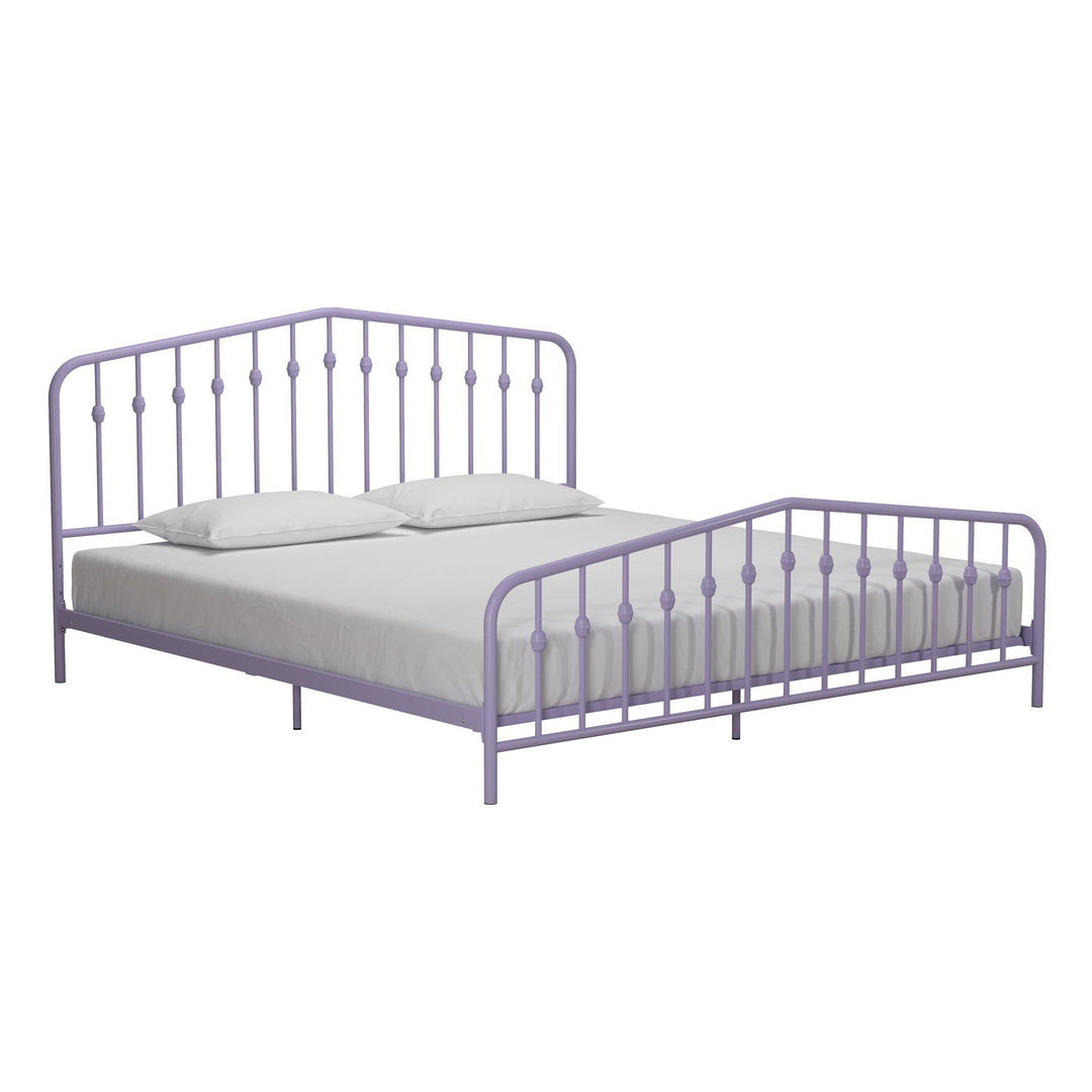 Bushwick Metal Platform Bed - Lavender - King