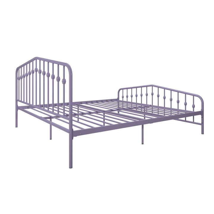 Bushwick Metal Platform Bed - Lavender - King