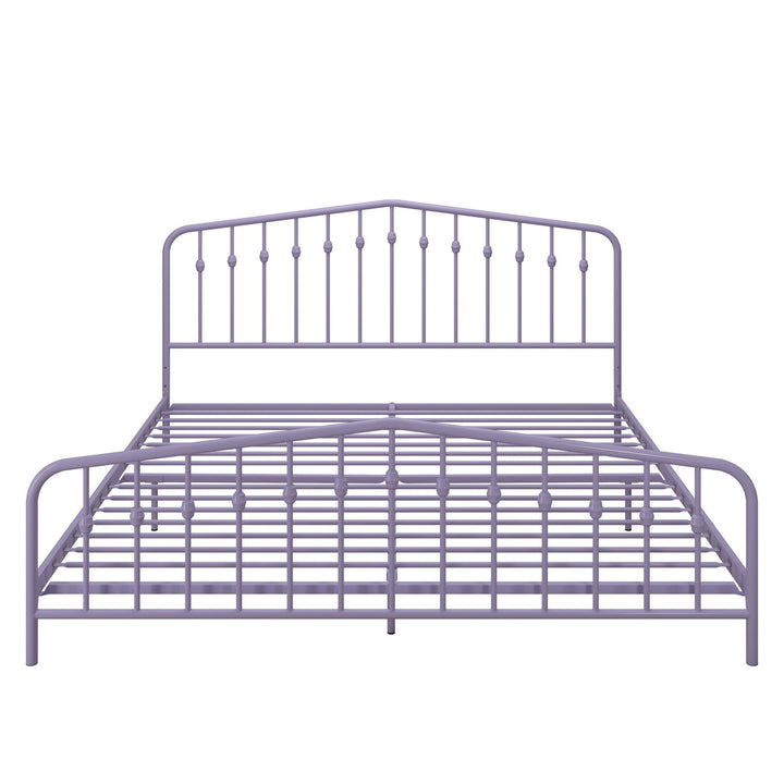 Bushwick Metal Platform Bed - Lavender - King