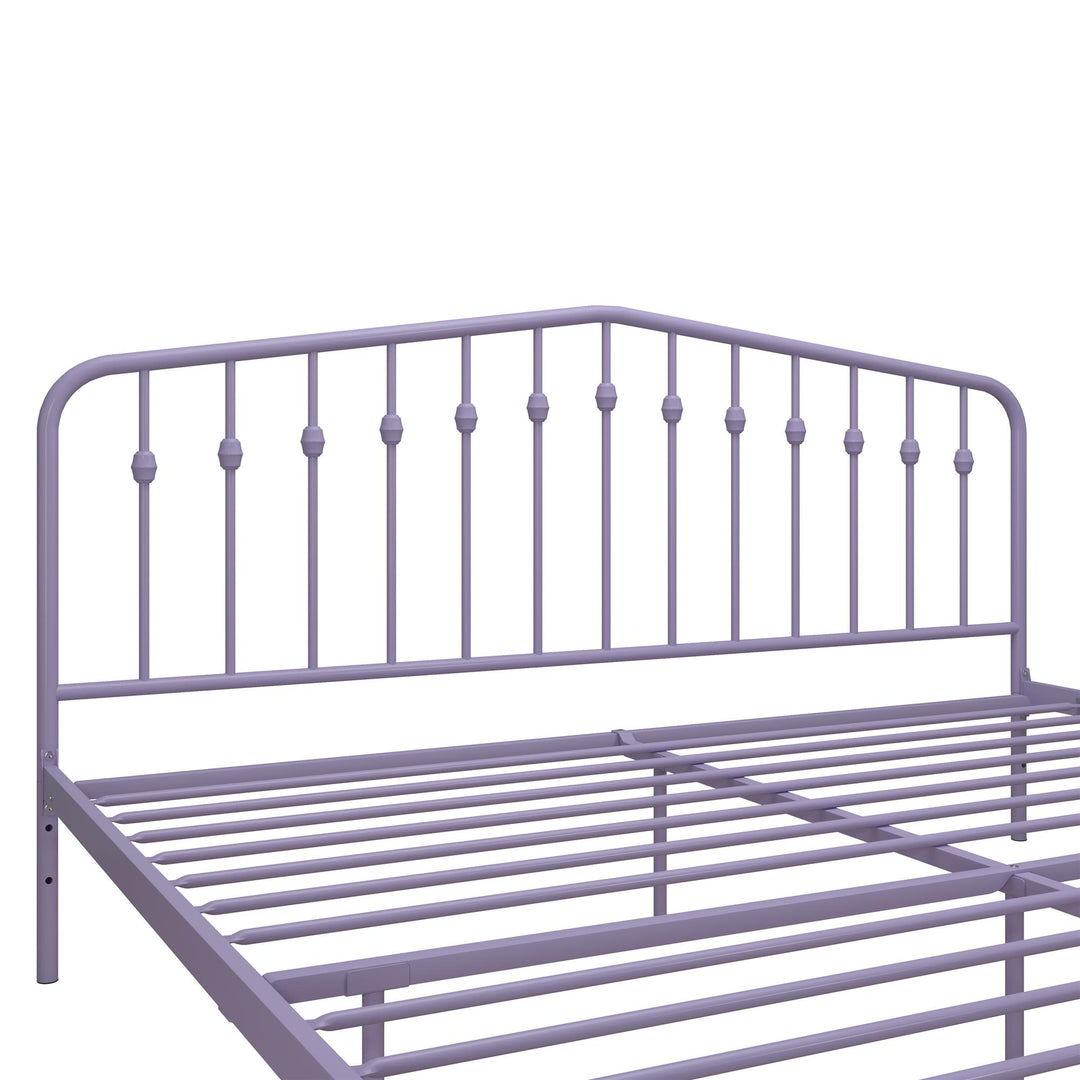 Bushwick Metal Platform Bed - Lavender - King