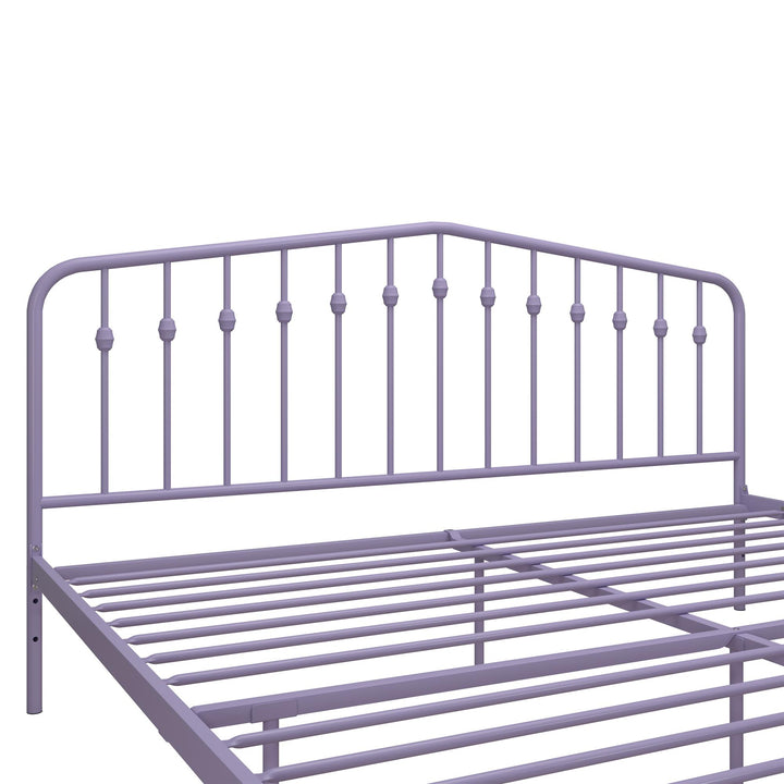 Bushwick Metal Platform Bed - Lavender - King