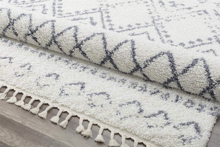 Moon Shadow area rug for stylish interiors -  White  -  5'0"x7'0"