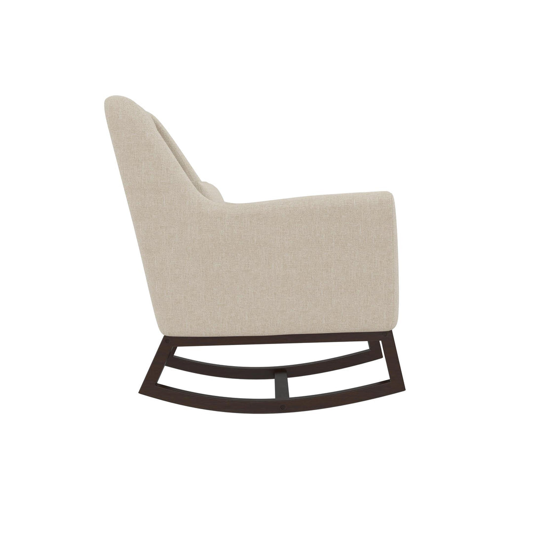 Sophie Mid-Century Rocker - Ivory