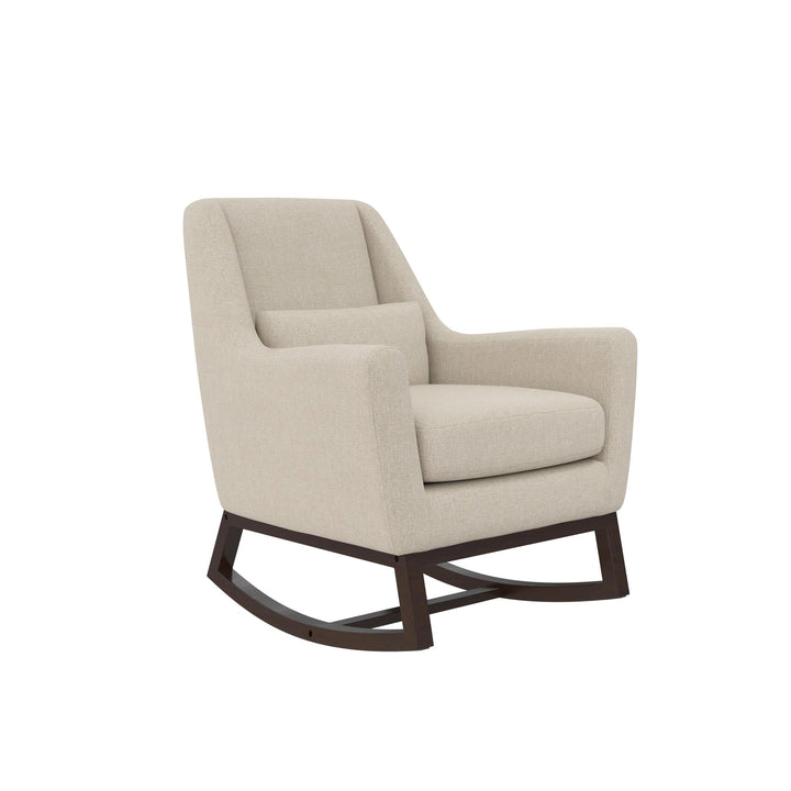 Sophie Mid-Century Rocker - Ivory