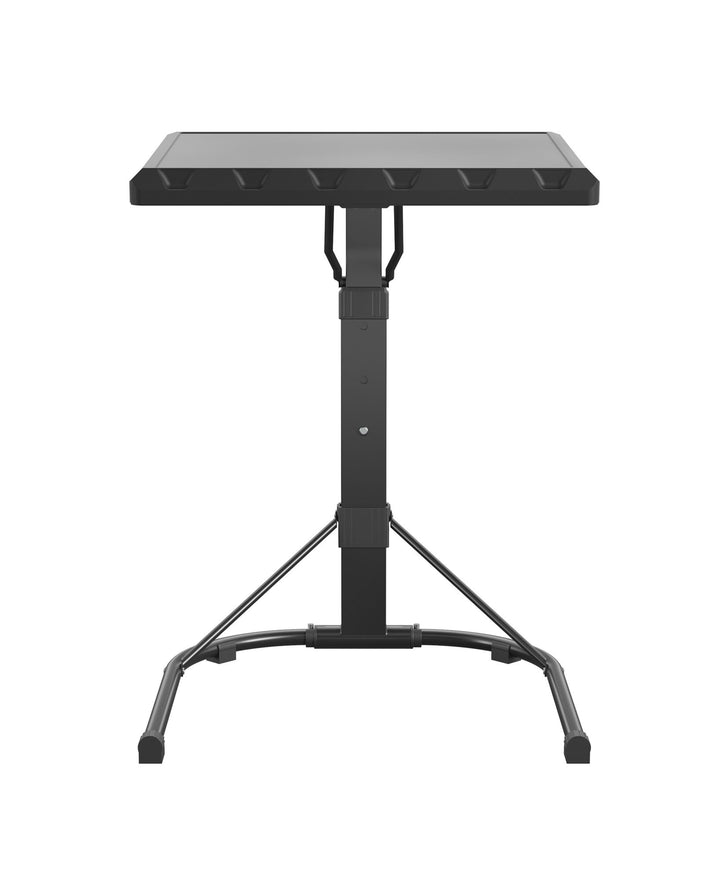 Multi-Functional Adjustable Height Personal Folding Activity Table - Black - 1-Pack