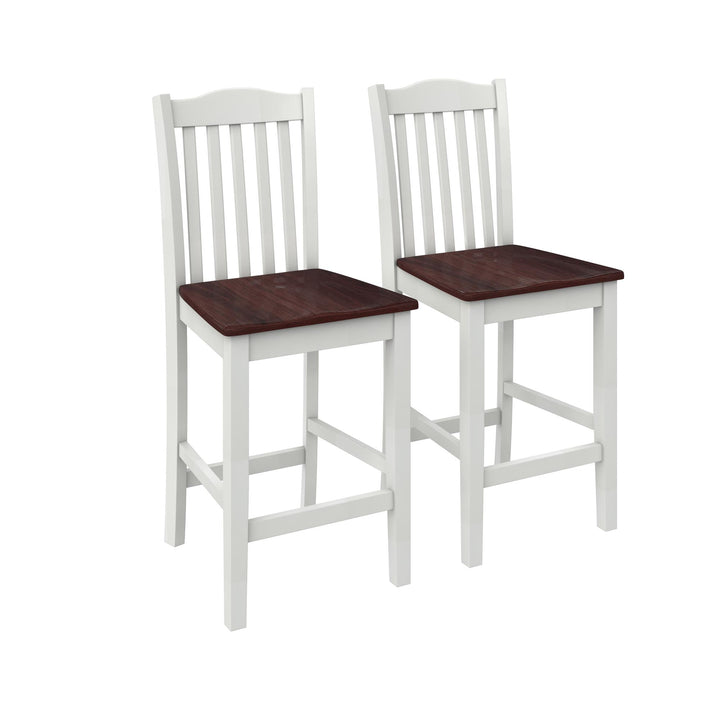 Shiloh Counter Height Dining Chair, Set of 2 - Rustic Brown - Set of 2