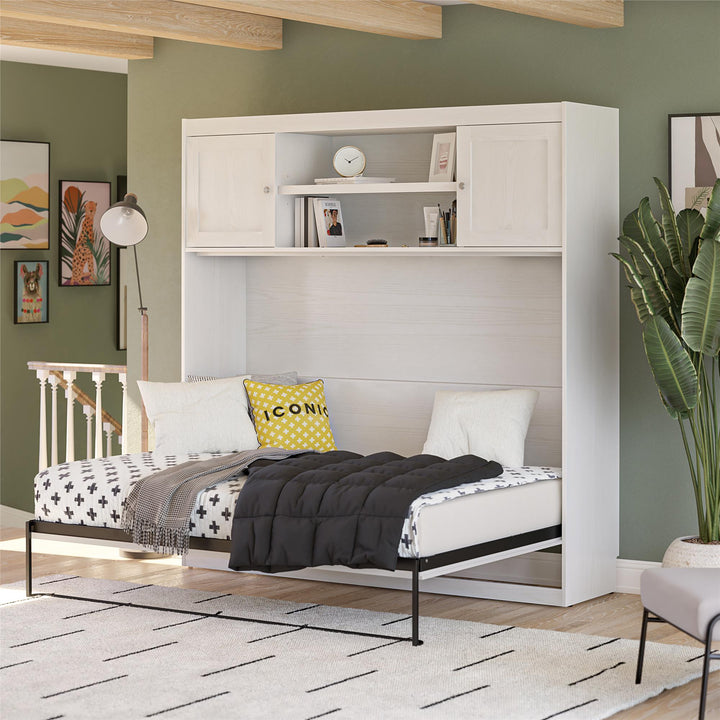 Her Majesty Full Size Daybed Murphy Bed - Federal White - Full