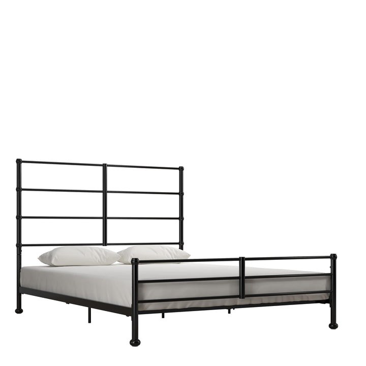 MacKenzie Adaptable Metal Platform Bed - Black - Queen