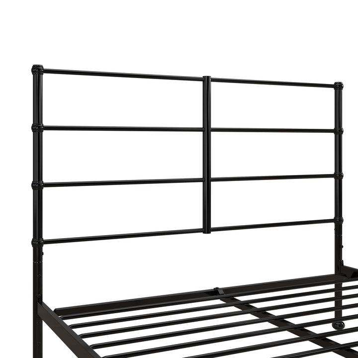 MacKenzie Adaptable Metal Platform Bed - Black - Queen