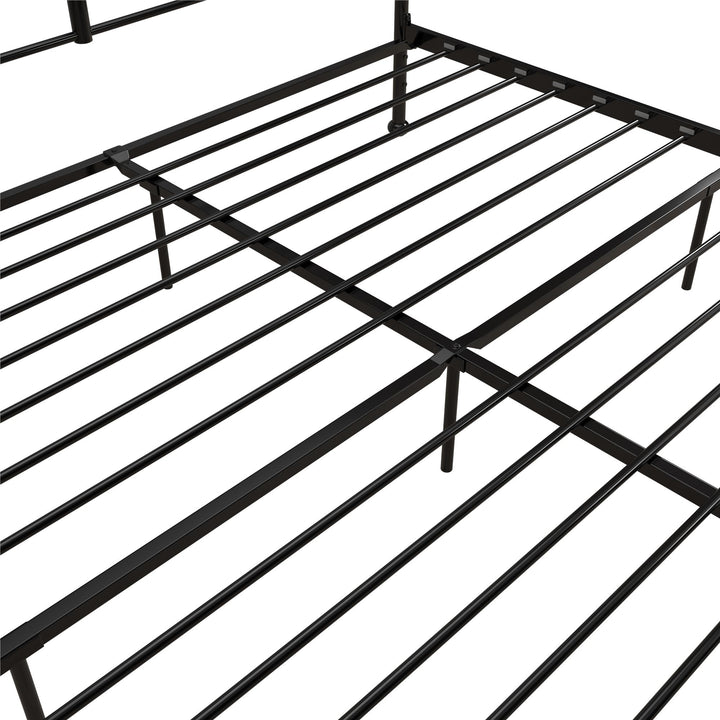 MacKenzie Adaptable Metal Platform Bed - Black - King