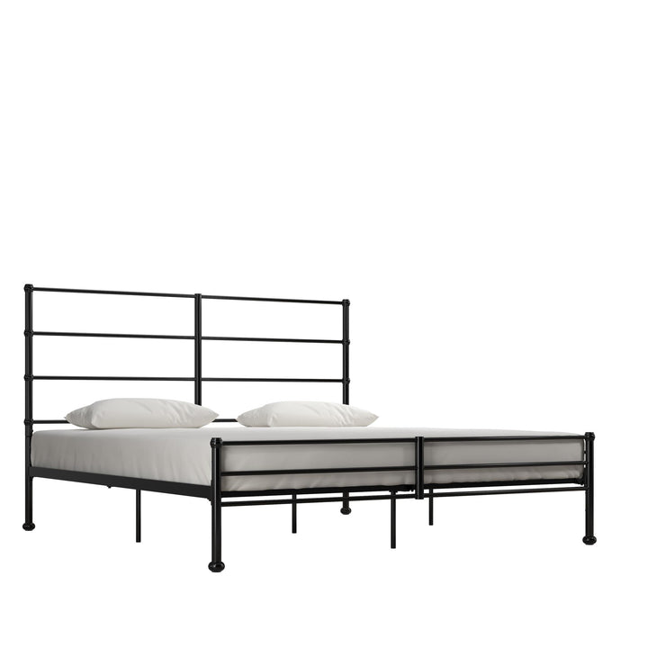 MacKenzie Adaptable Metal Platform Bed - Black - King