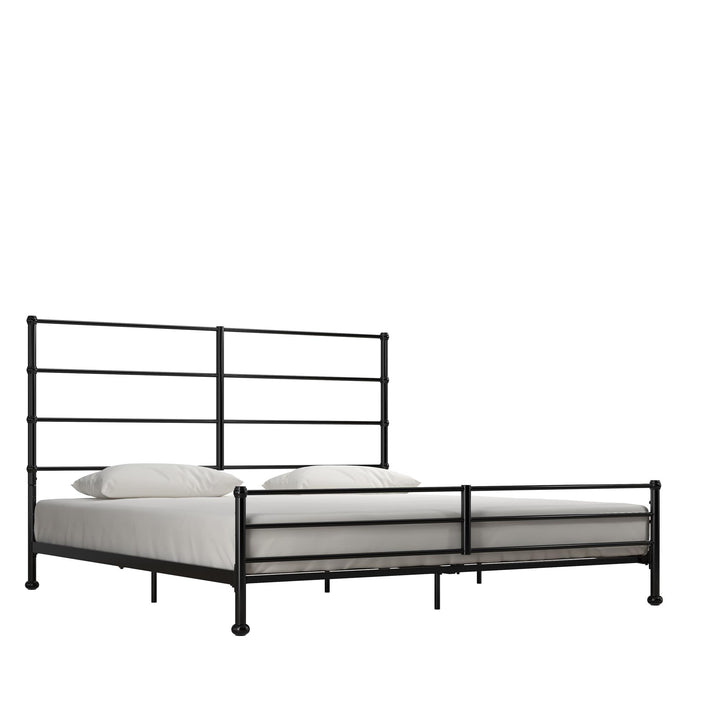 MacKenzie Adaptable Metal Platform Bed - Black - King