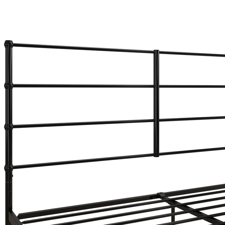 MacKenzie Adaptable Metal Platform Bed - Black - King