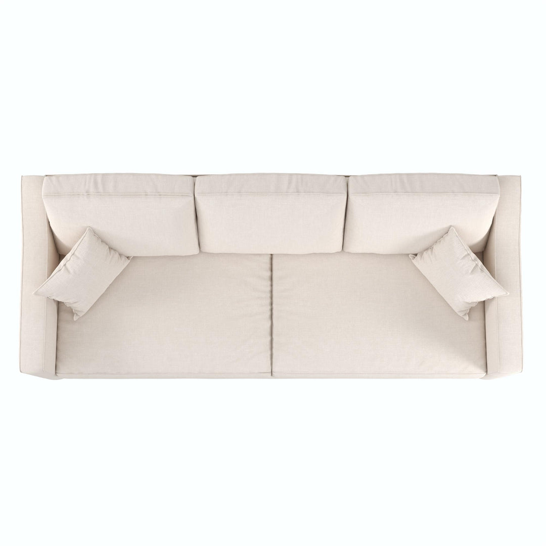 Brooklyn Upholstered Wood Base Sofa - Beige - 3-Seater