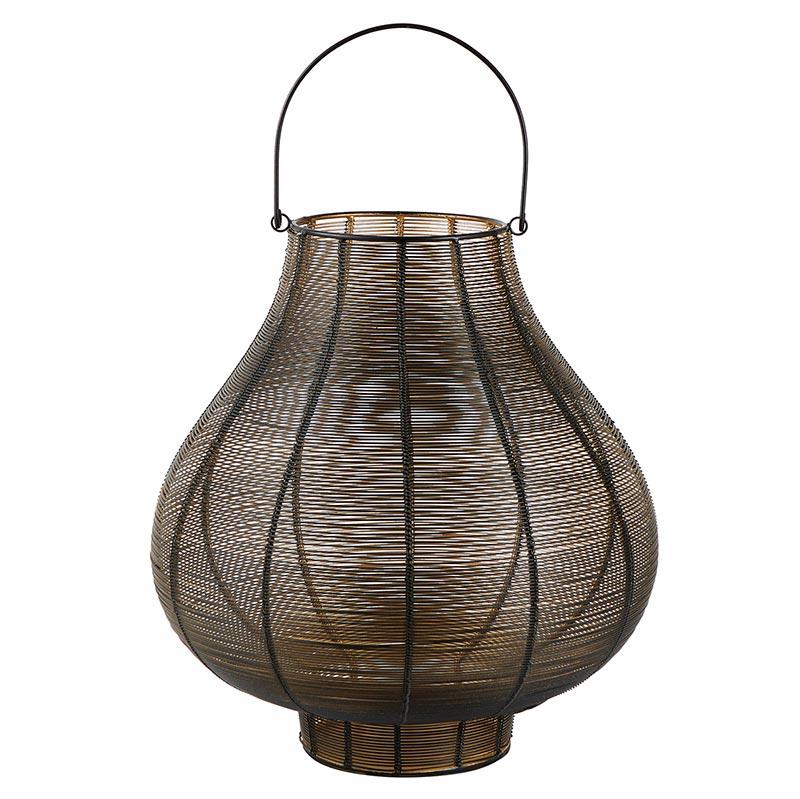 Large Black Gold Lantern – RealRooms