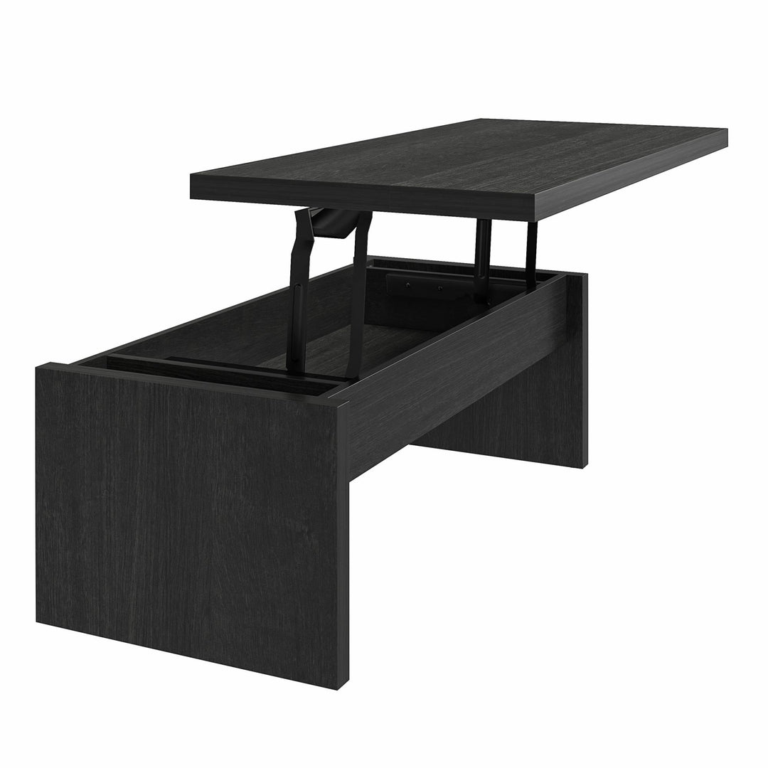 Winston Rectangular Lift Top Coffee Table - Black Oak