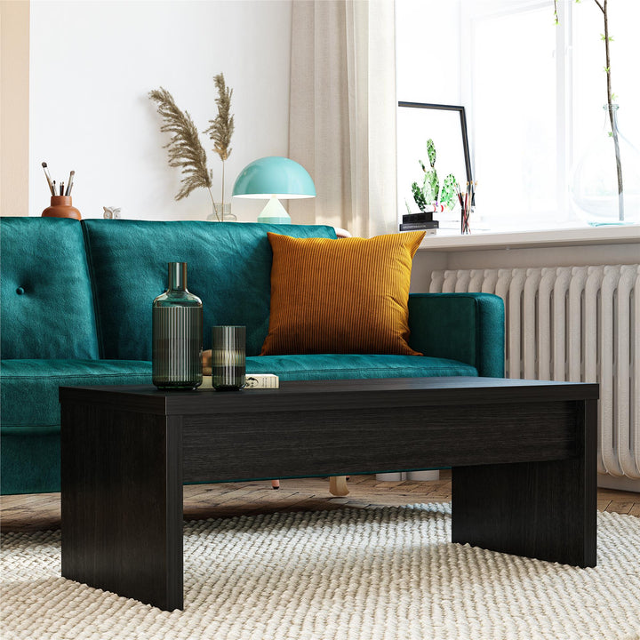 Winston Rectangular Lift Top Coffee Table - Black Oak