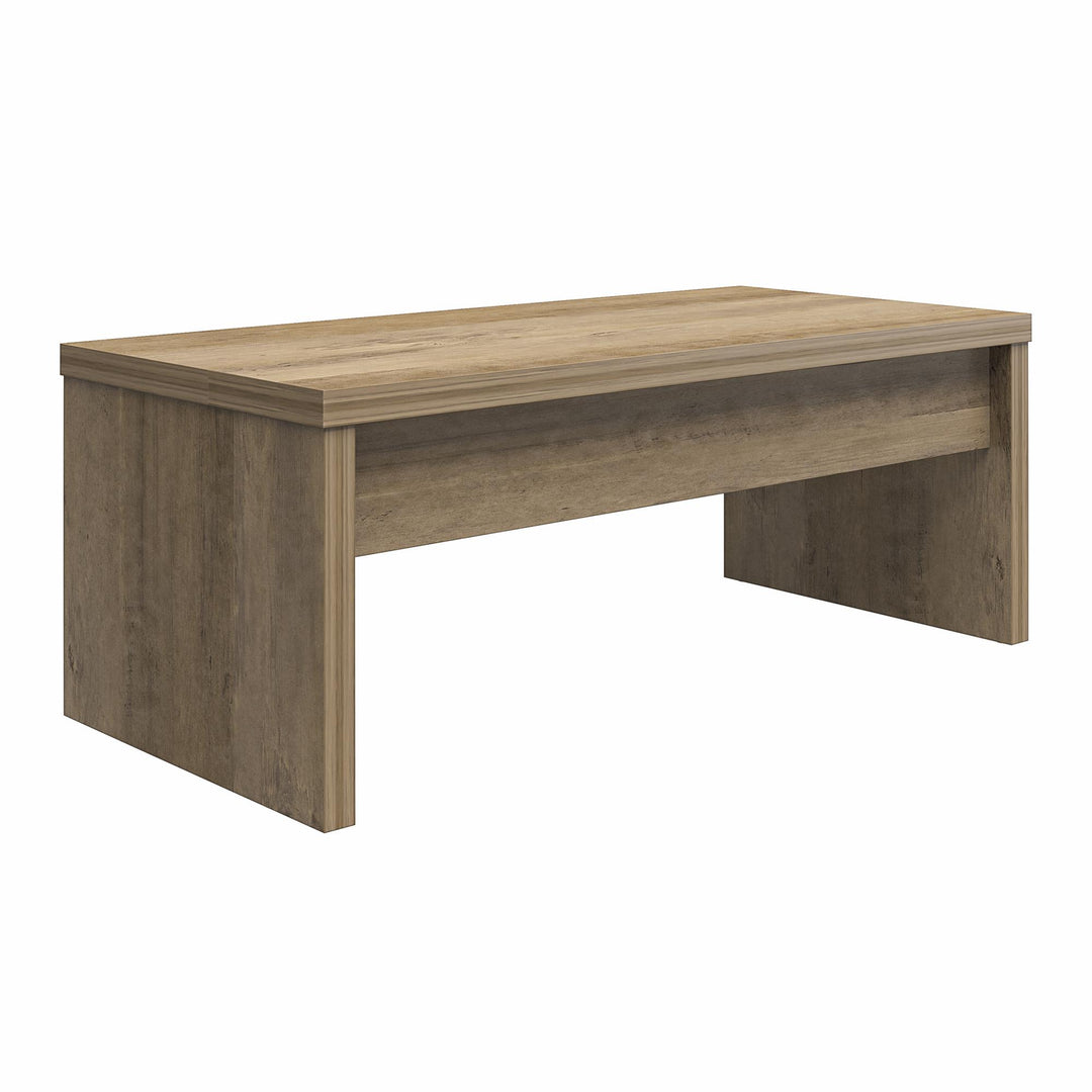 Winston Rectangular Lift Top Coffee Table - Rustic Oak