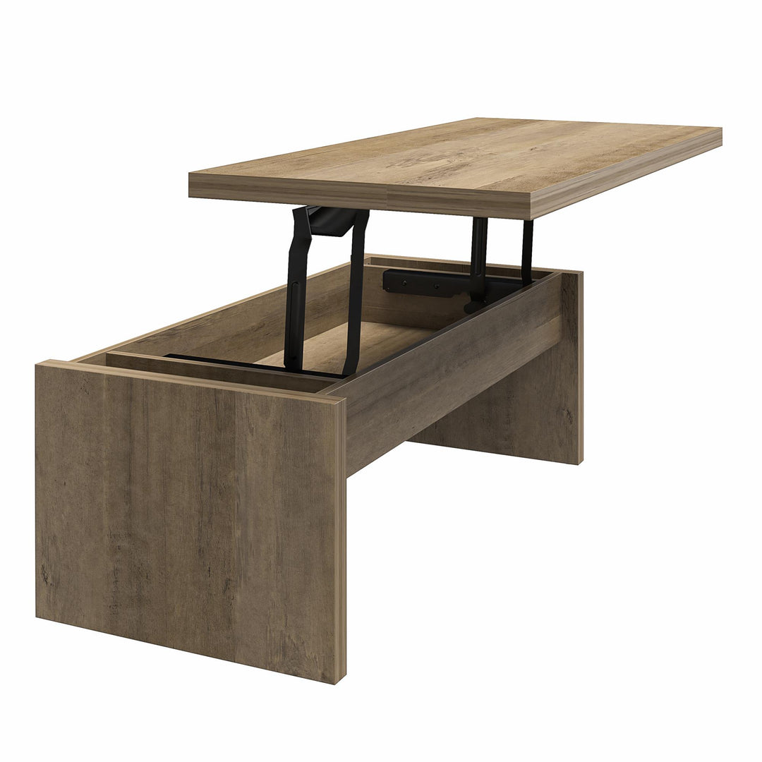 Winston Rectangular Lift Top Coffee Table - Rustic Oak