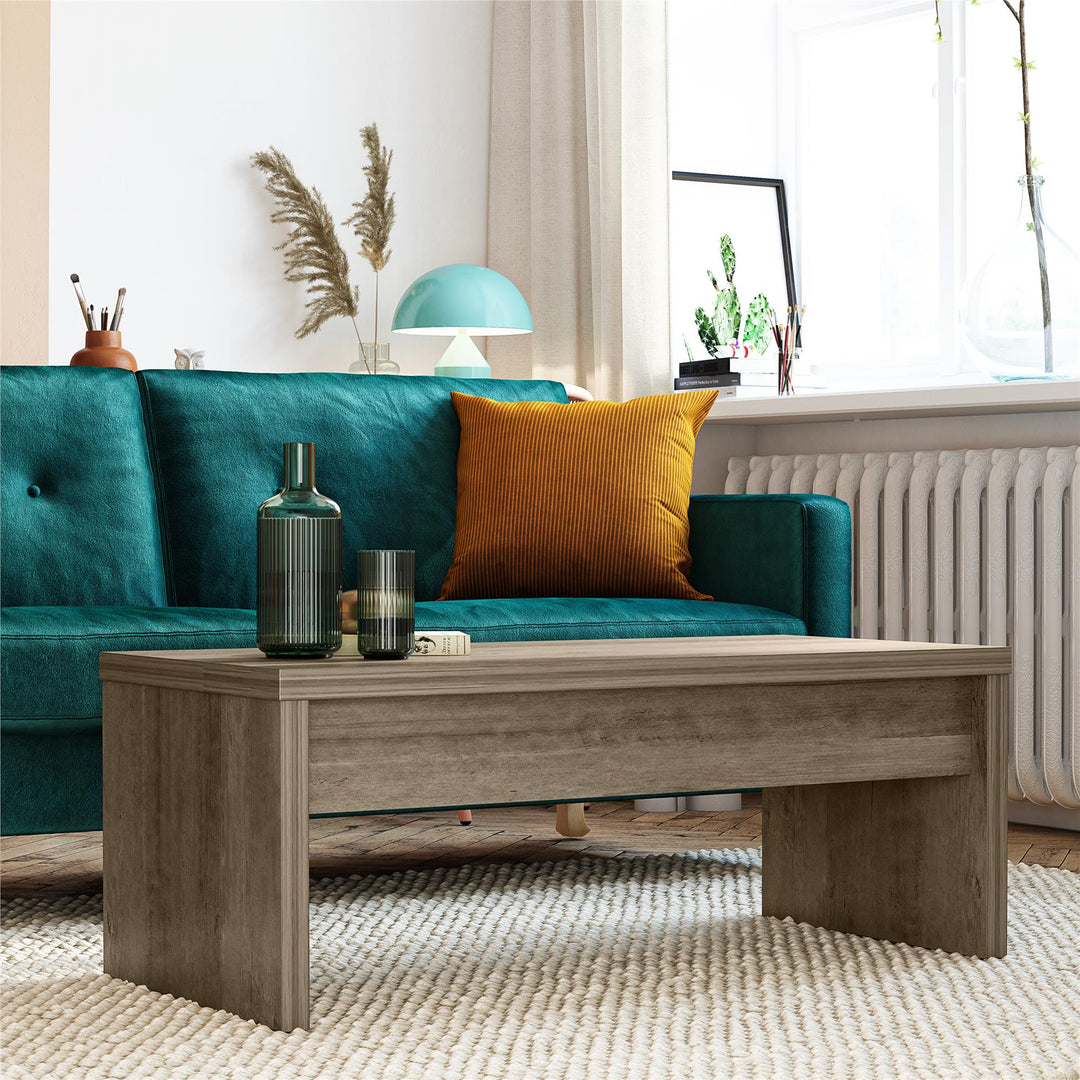 Winston Rectangular Lift Top Coffee Table - Rustic Oak