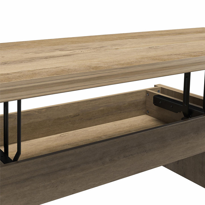 Winston Rectangular Lift Top Coffee Table - Rustic Oak