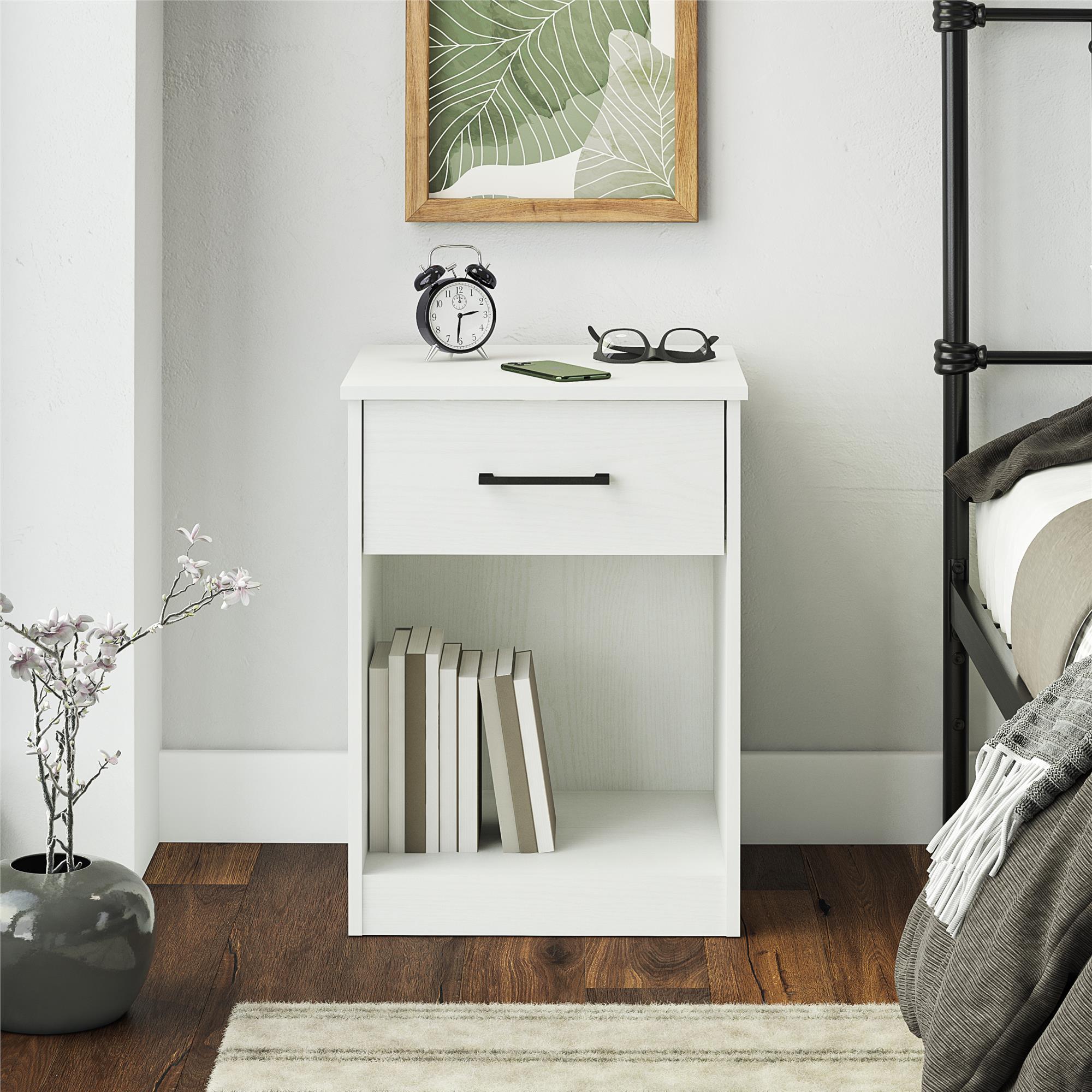 Easy Build Pearce Nightstand with Drawer with Interlocking SwitchLock™  System