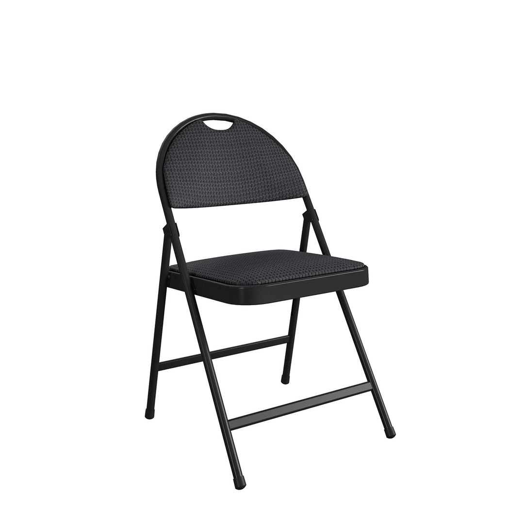 Commercial XL Smartfold™ Fabric Padded Chair - Black