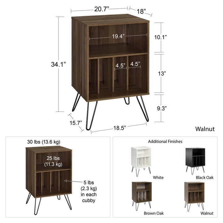 Concord Turntable Stand - Florence Walnut