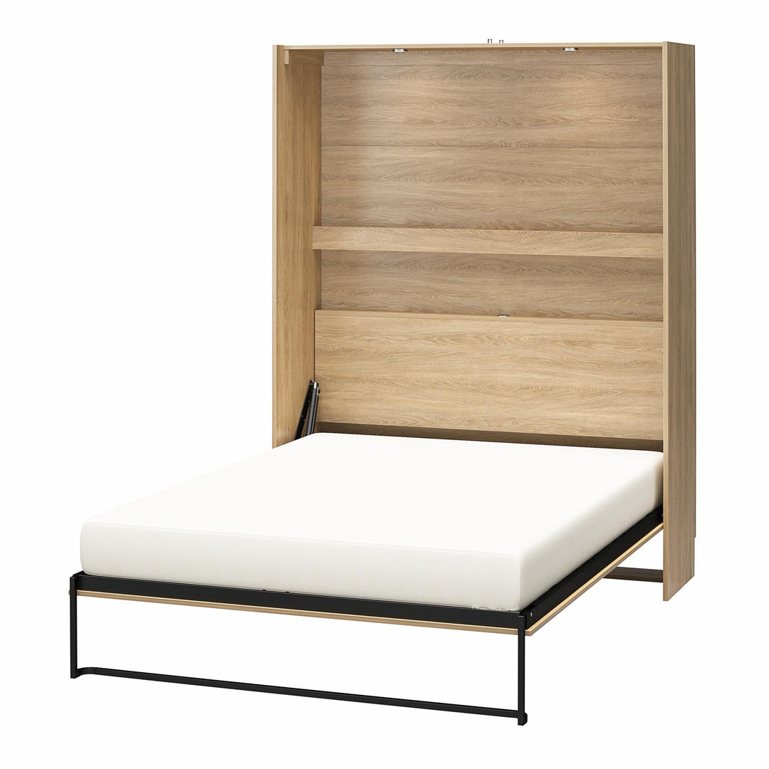 Holly Hills Murphy Wall Bed - Light Oak - Queen