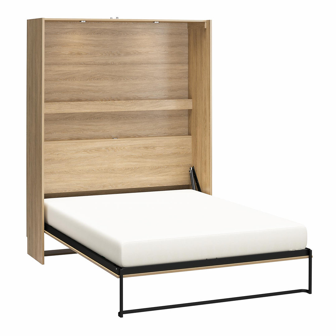 Holly Hills Murphy Wall Bed - Light Oak - Queen