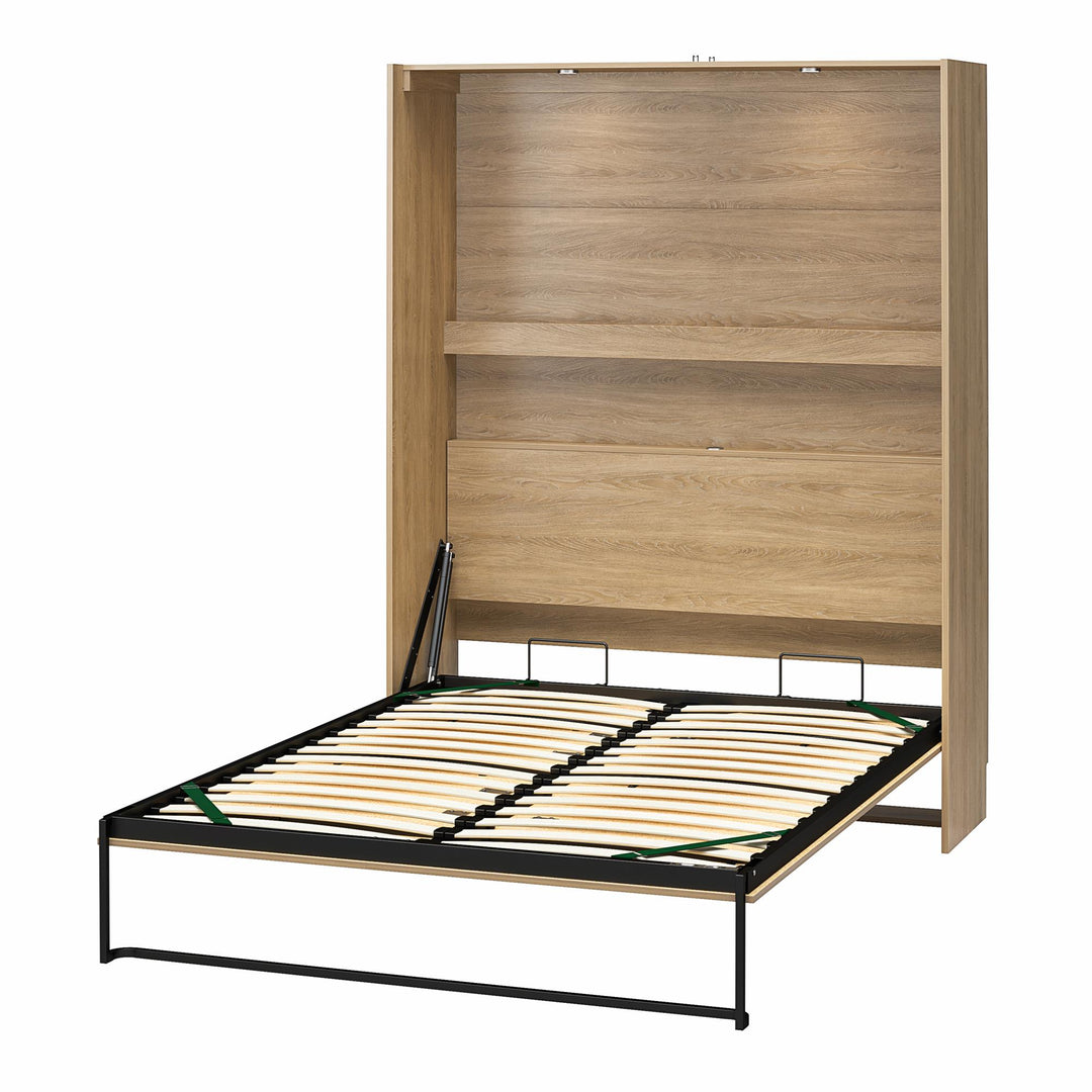 Holly Hills Murphy Wall Bed - Light Oak - Queen