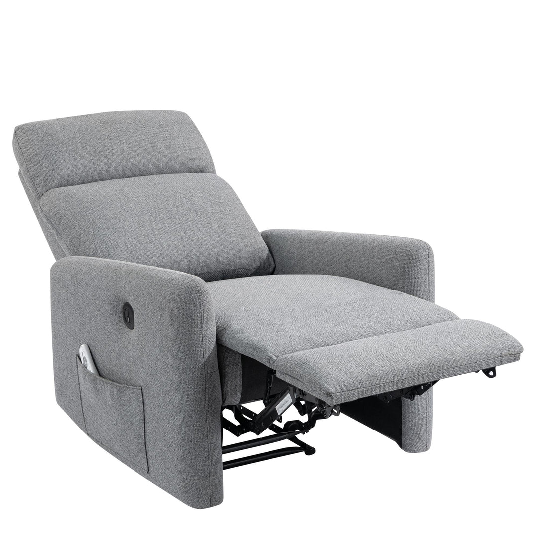 Kai Power Recliner Chair with Massage and Heat - Dark Gray - 1-Seater