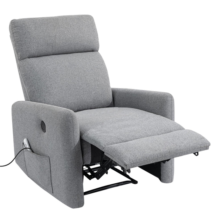 Kai Power Recliner Chair with Massage and Heat - Dark Gray - 1-Seater